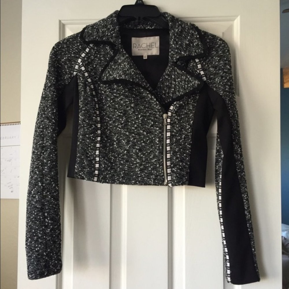 RACHEL Rachel Roy Black Crop Jacket